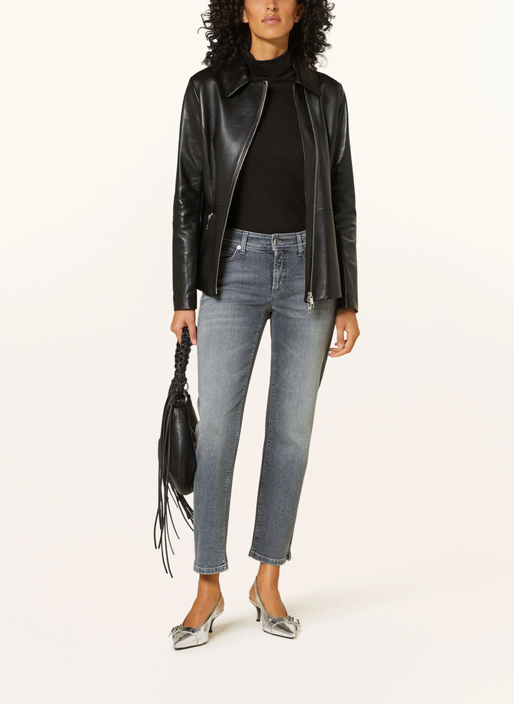 Jeans étroit court délavé Piper Short