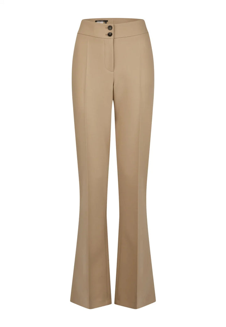 Pantalon jambe longue et évasée