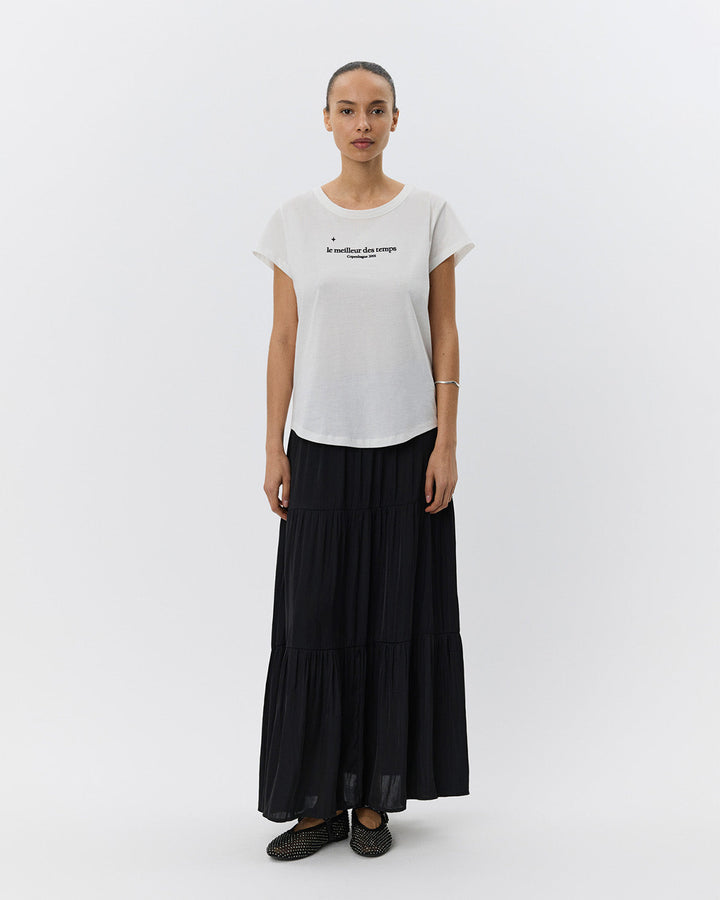 Jupe longue fluide étagée Alvilda