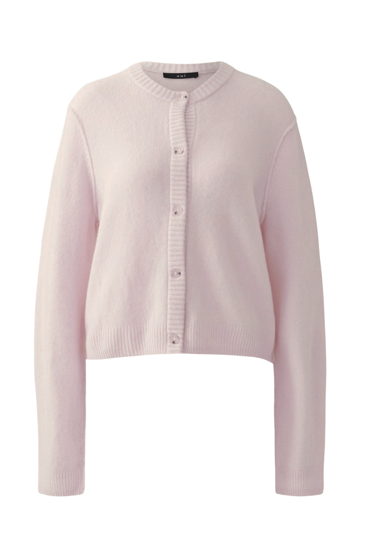 Cardigan boutonné avec col rond Ilaya