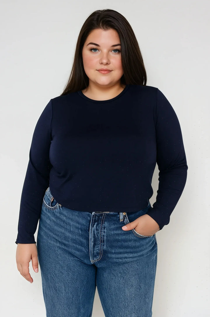 T-shirt doux confort à manches longues - Julia