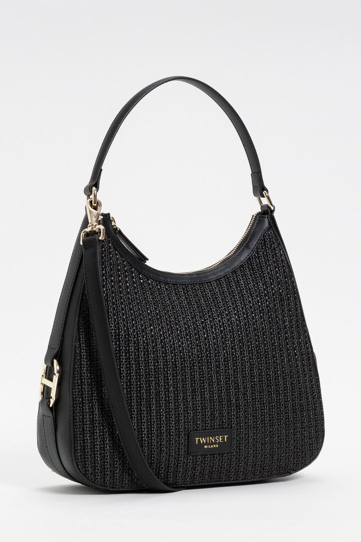 Sac à main porté épaule avec design tressé