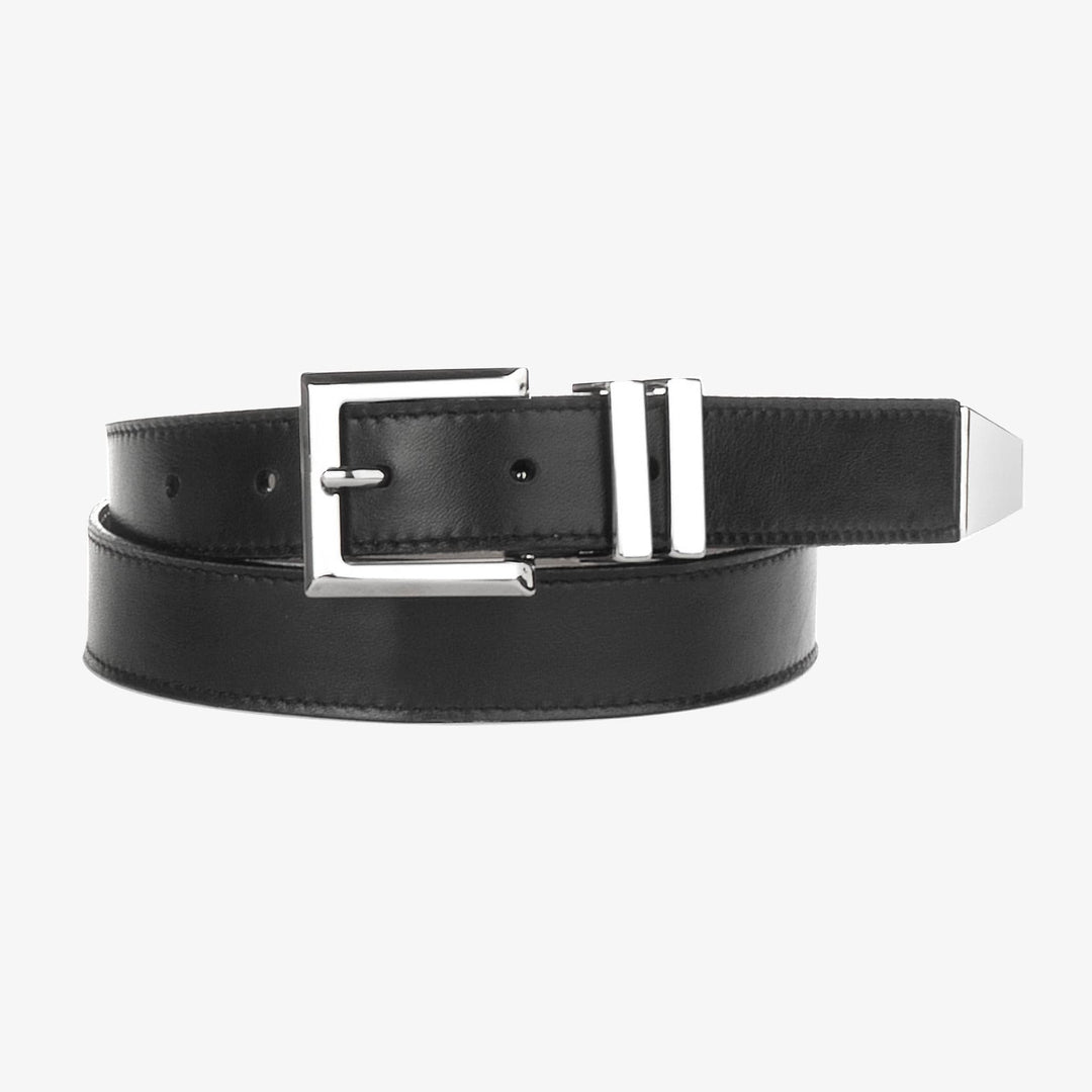 Ceinture en cuir grainé Mina 1 1/8"