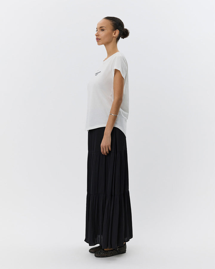 Jupe longue fluide étagée Alvilda