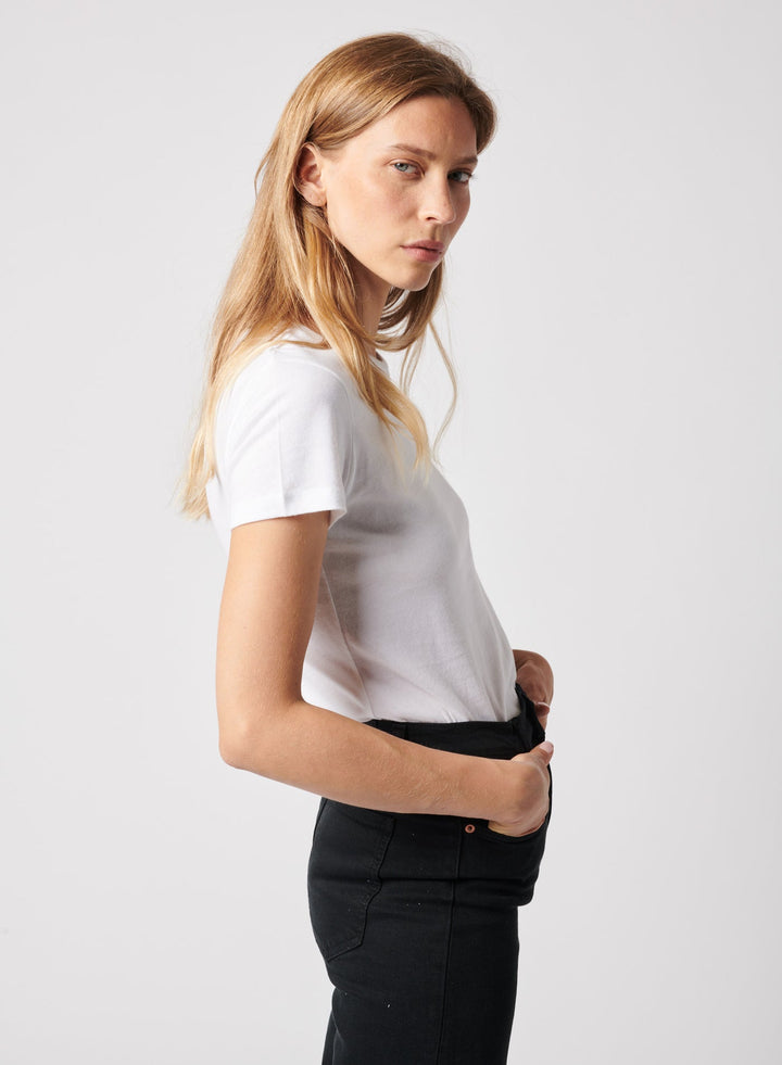 T-shirt de base ajusté à col rond Soft Touch