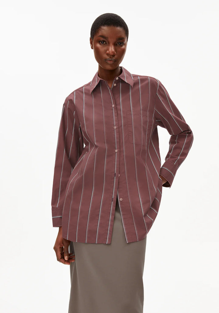 Chemisier rayé en coton Haliaa