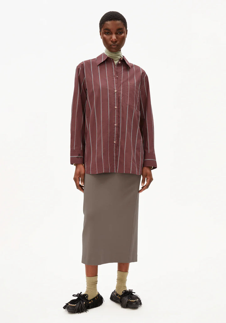 Chemisier rayé en coton Haliaa