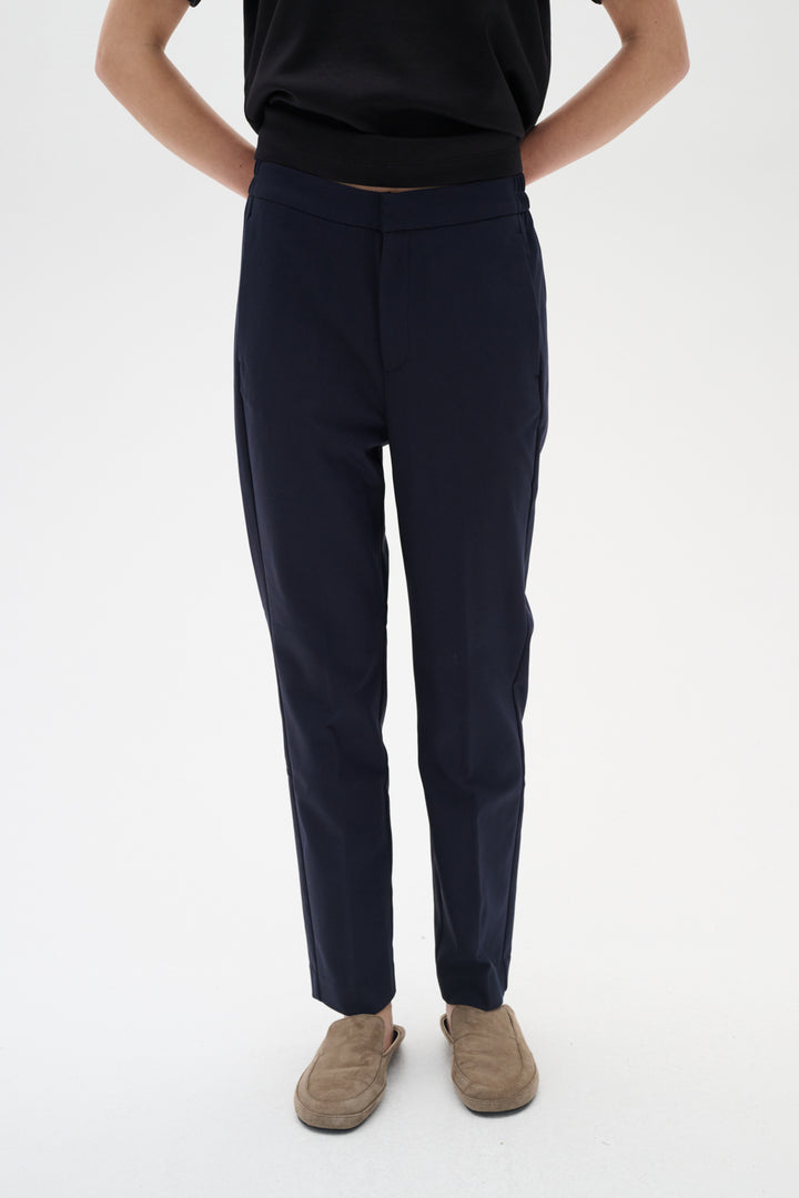 Pantalon droit avec taille élastique Zella