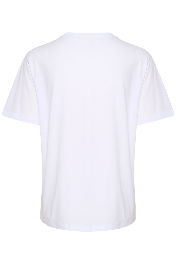 T-shirt en coton avec col rond Grith