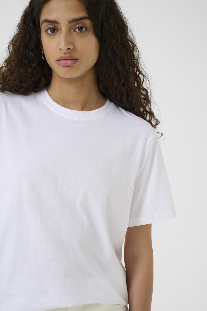 T-shirt en coton avec col rond Grith