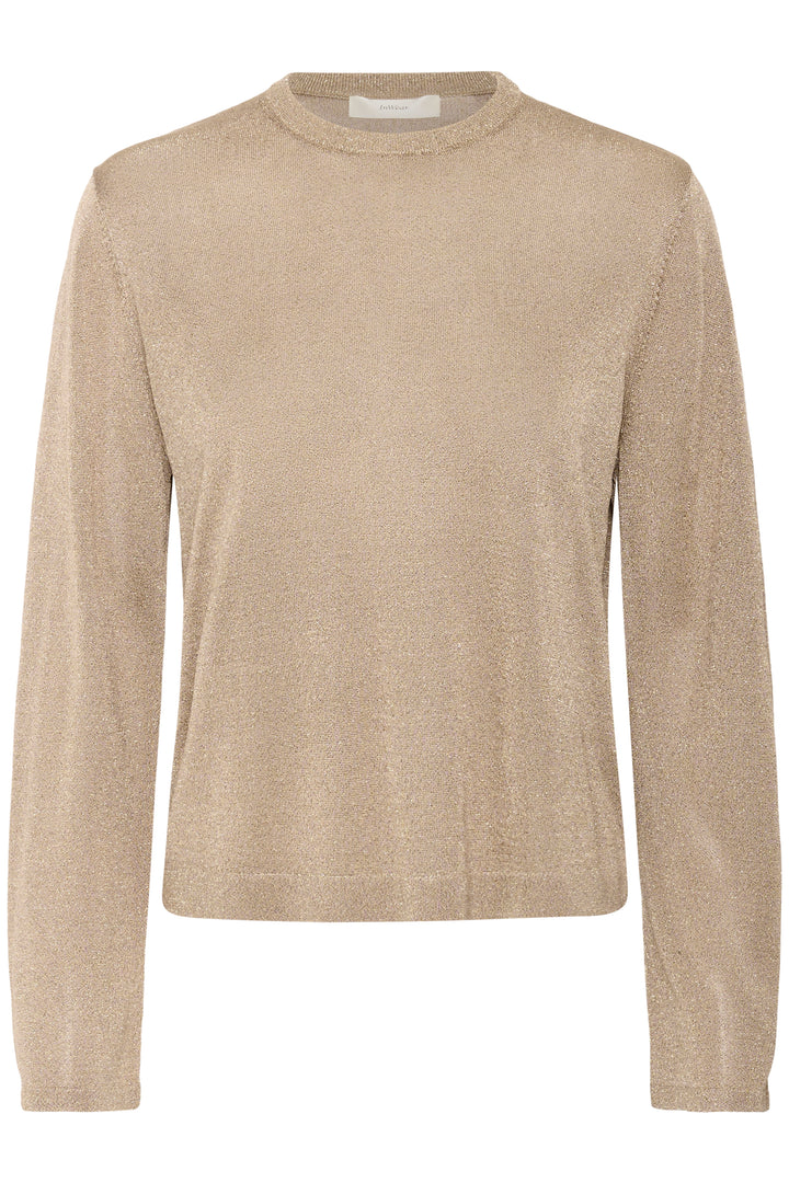 Pull en lurex avec col rond Thani