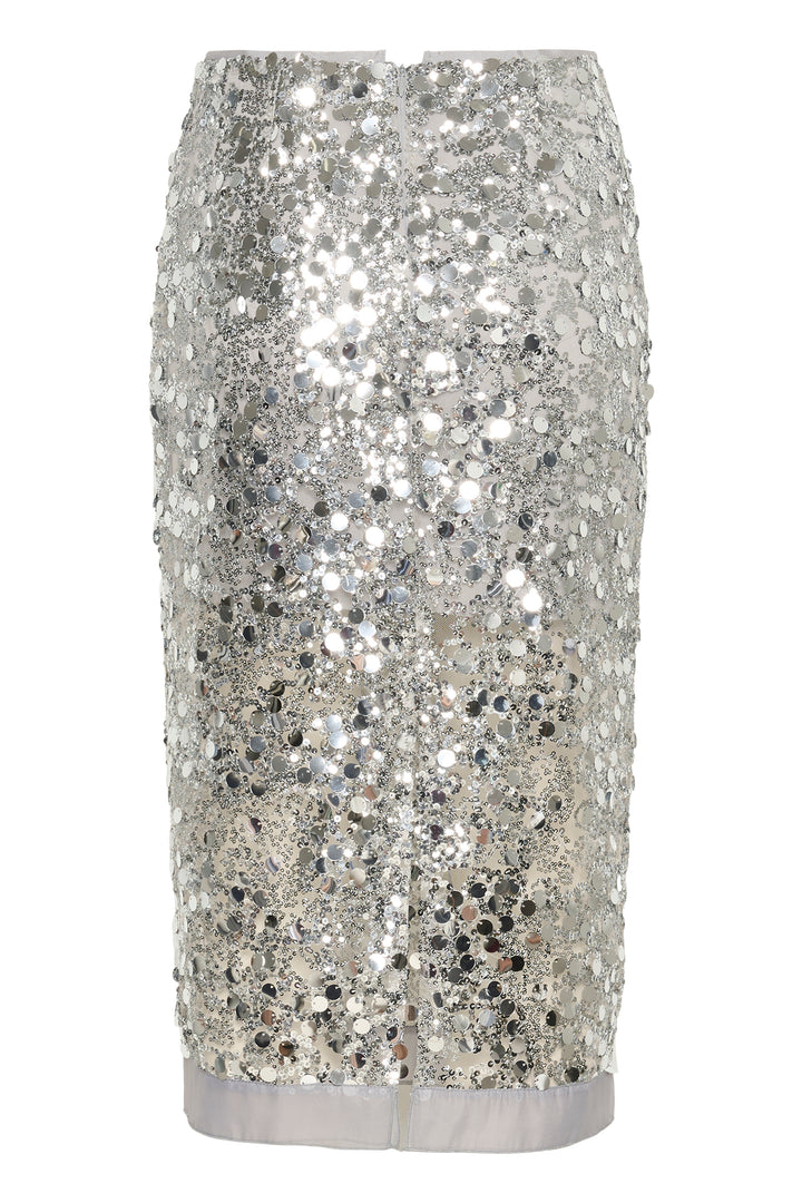 Jupe midi à paillettes Davina