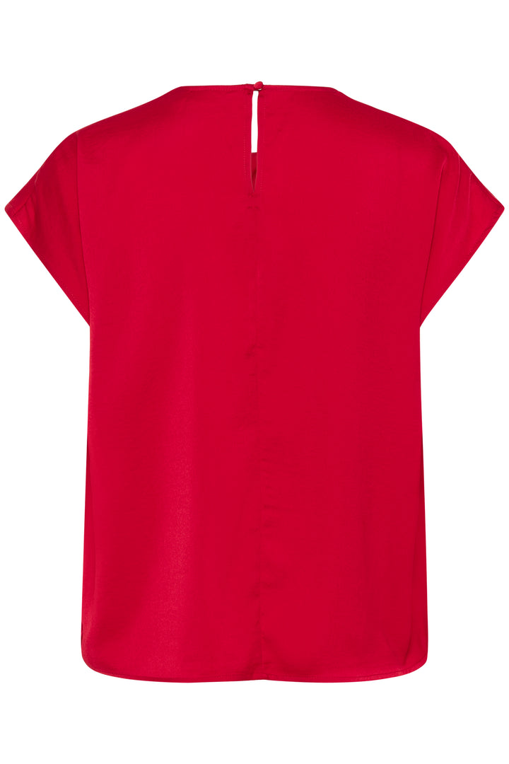 Blouse soyeuse à manches courtes Danni