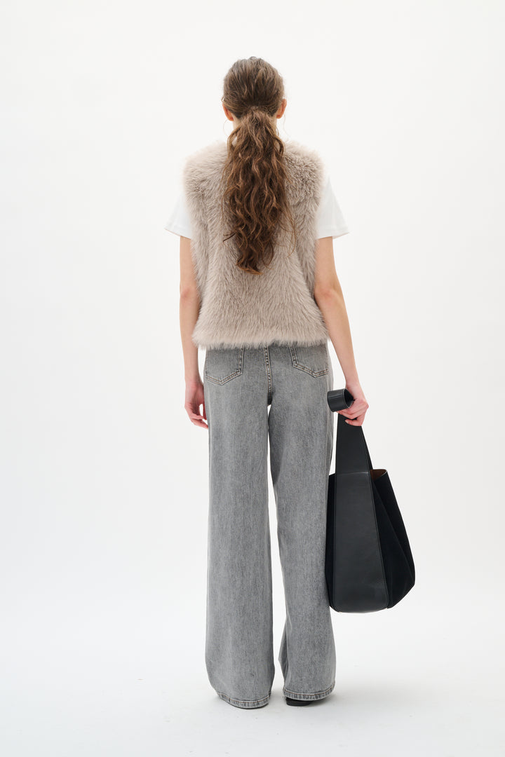 Gilet en fausse fourrure Zaziah