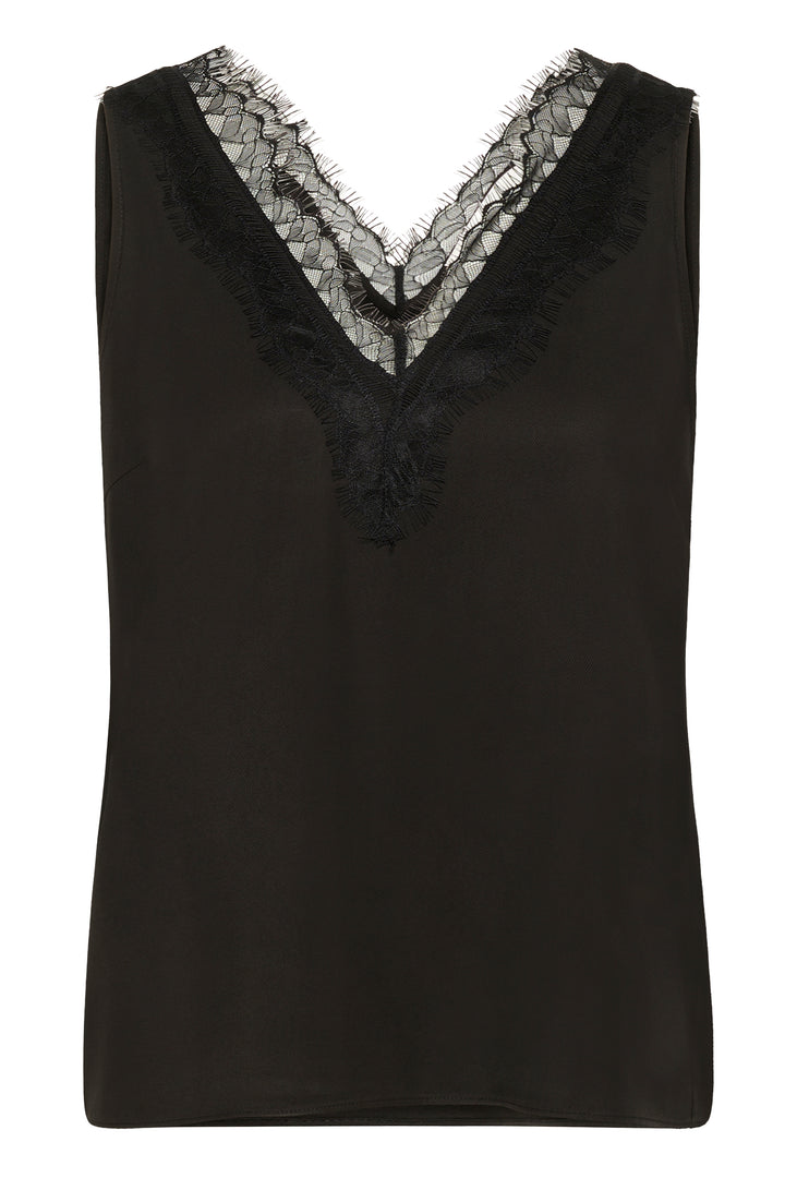 Camisole soyeuse avec dentelle Danica