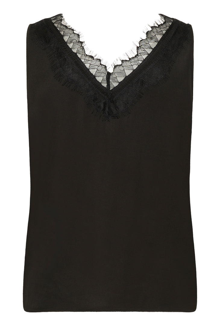Camisole soyeuse avec dentelle Danica