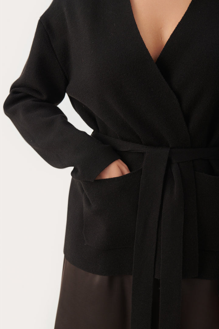 Cardigan en tricot épais Fumiko