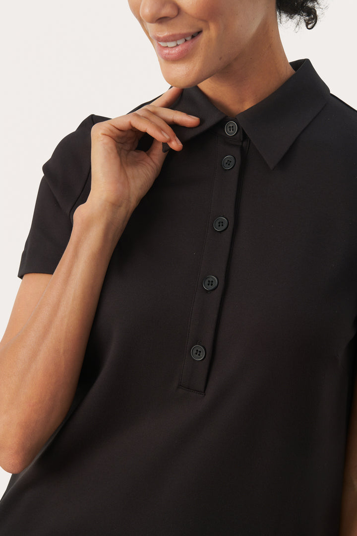 Robe polo courte à manches courtes Elivia