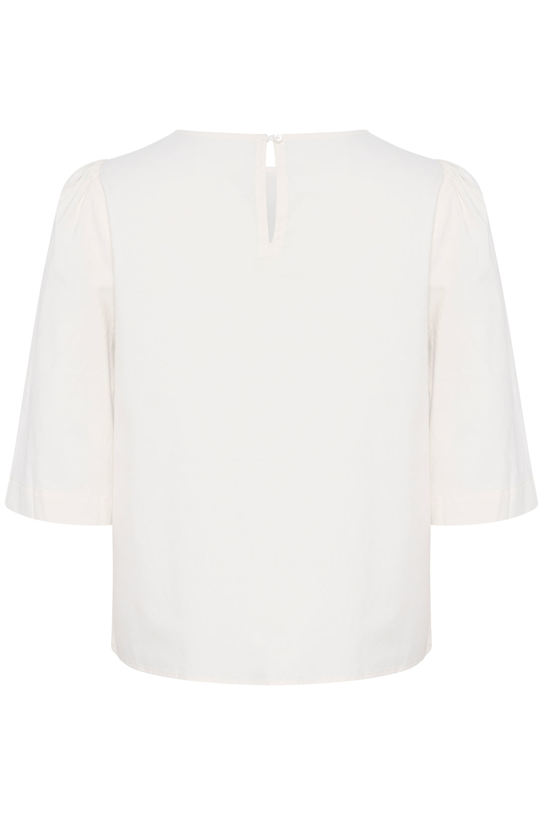 T-shirt ajouré avec broderie et manches bouffantes Nunu