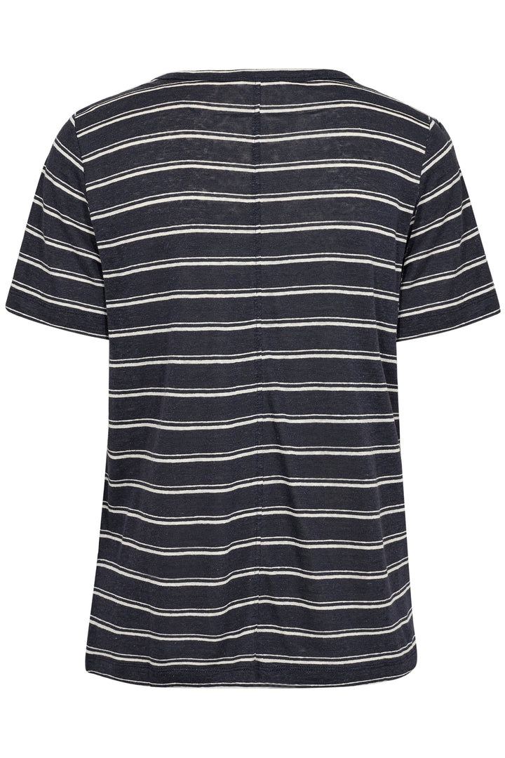 T-shirt en lin rayé Nacima