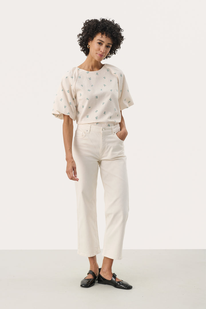 Jeans droit de longueur cheville Judya