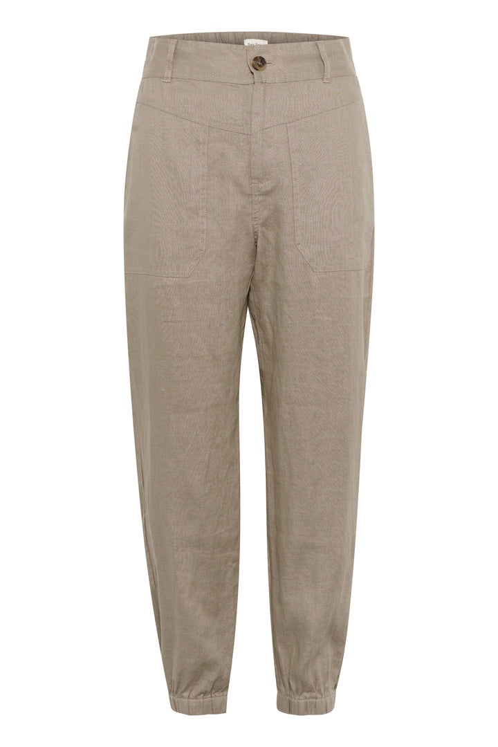 Pantalon en lin avec taille élastique Shenas