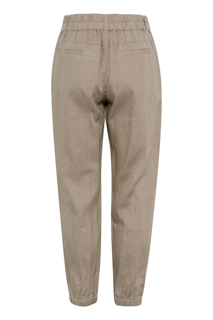 Pantalon en lin avec taille élastique Shenas