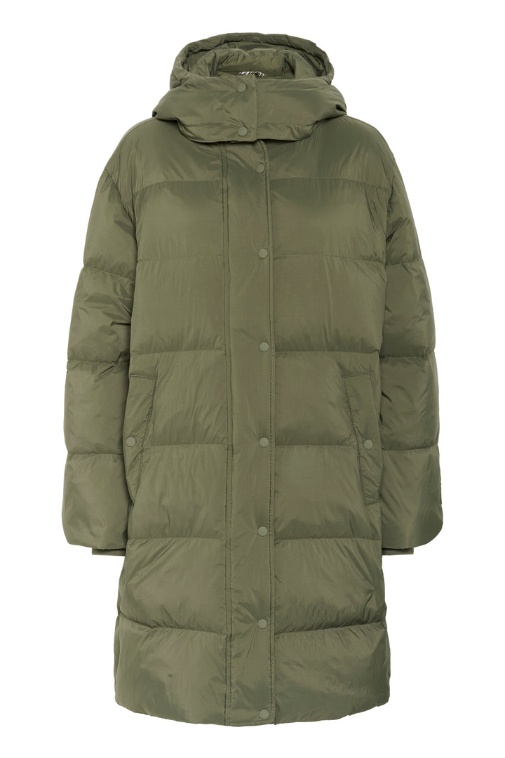 Manteau long en duvet avec capuchon Saba - HIVER