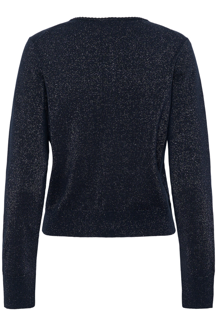 Cardigan boutonné en lurex Veinta