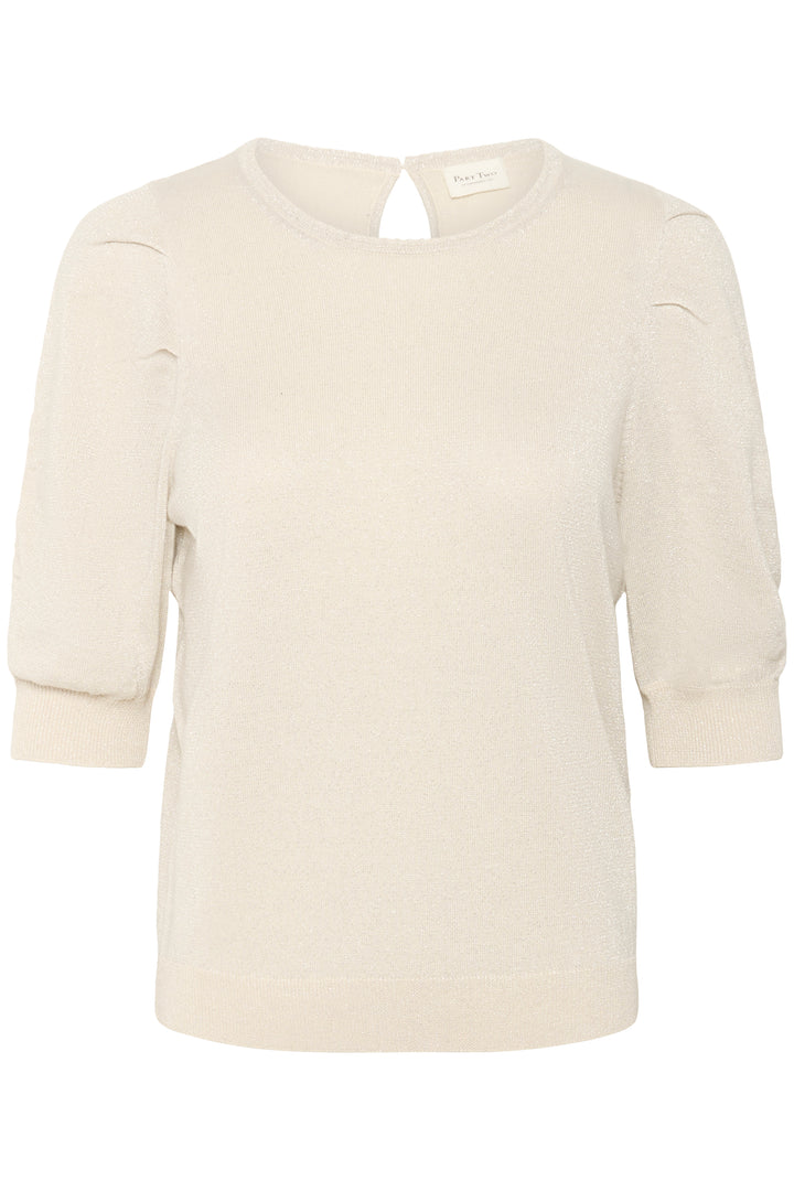 Pull en lurex à manches courtes Varaia