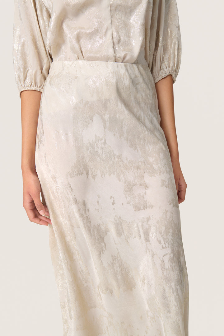 Jupe midi avec imprimé métallisé Kitty