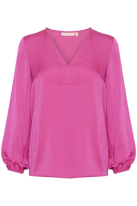 Blouse légère col V Rinda - Fushia
