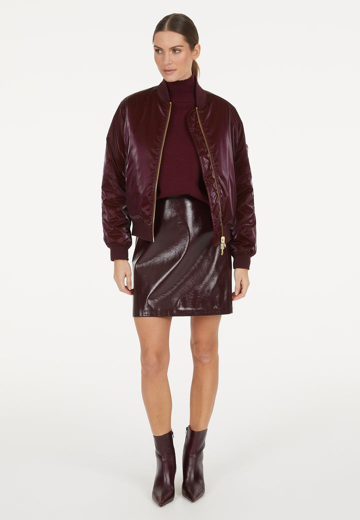 Veste bomber courte réversible