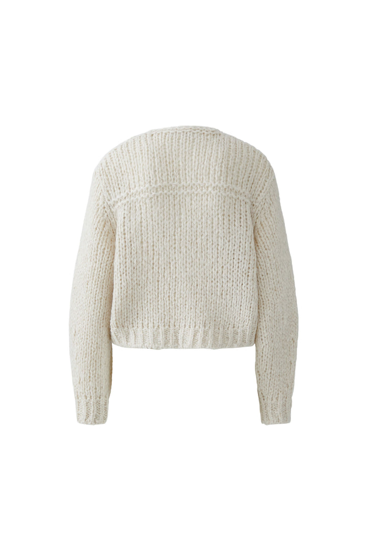 Cardigan en mélange de laine avec boutons bijoux