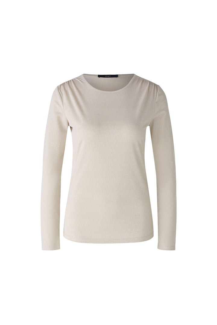 T-shirt scintillant à manches longues