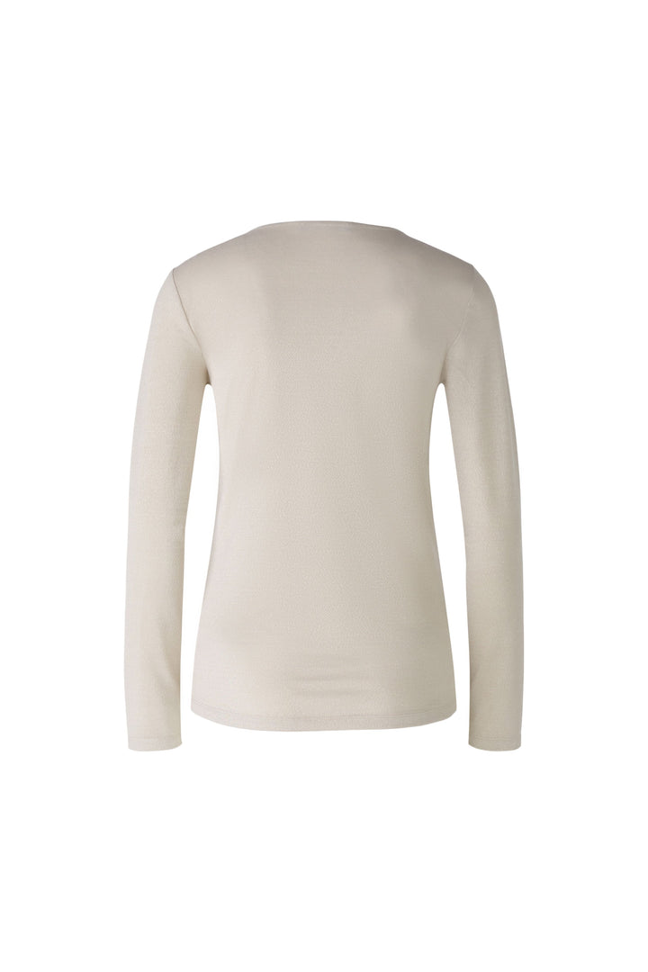 T-shirt scintillant à manches longues