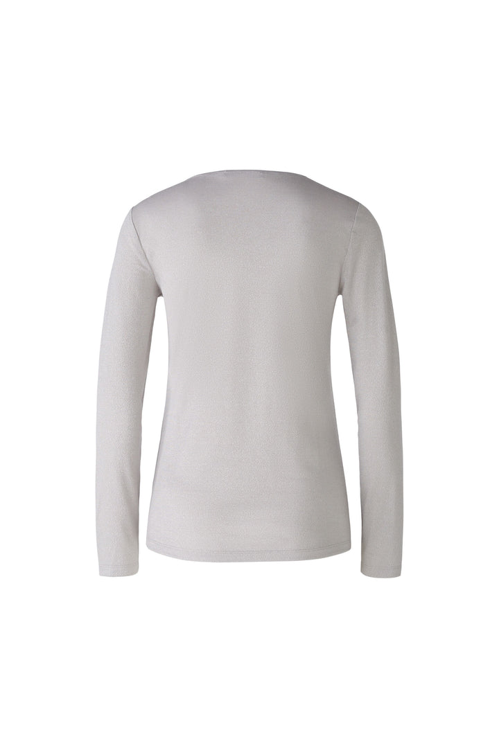 T-shirt scintillant à manches longues