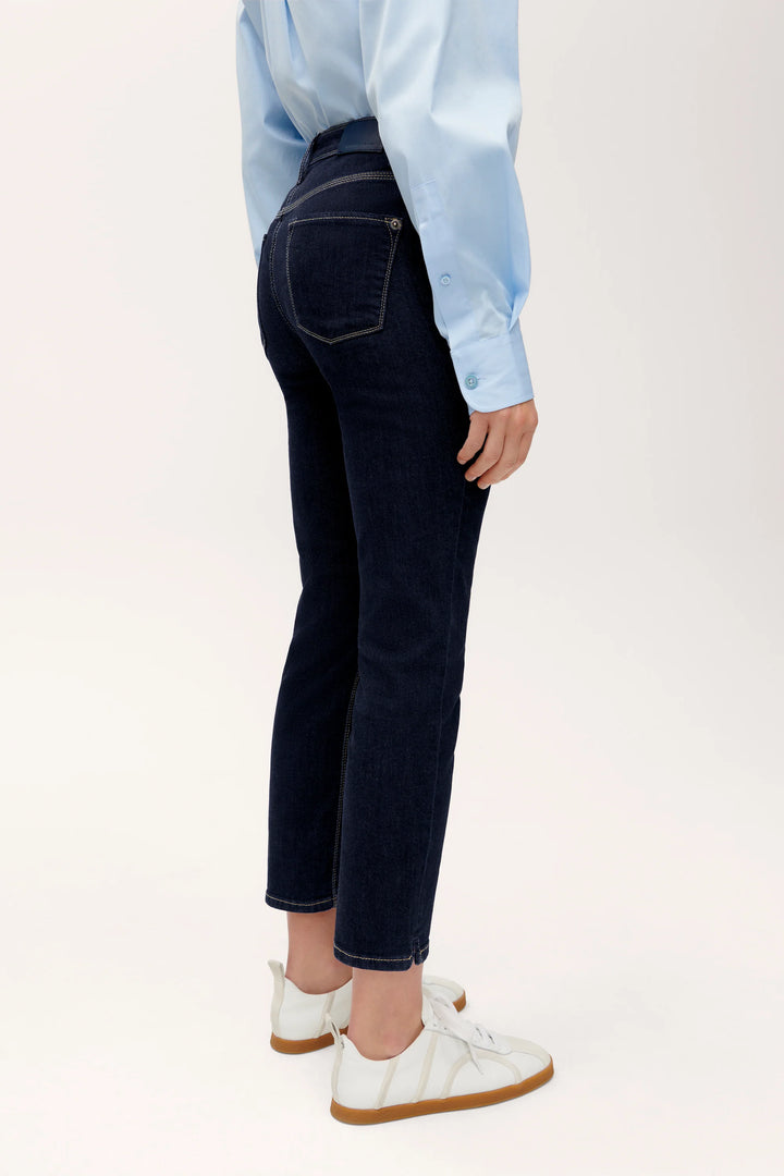 Jeans étroit court motifs pierres Piper Short