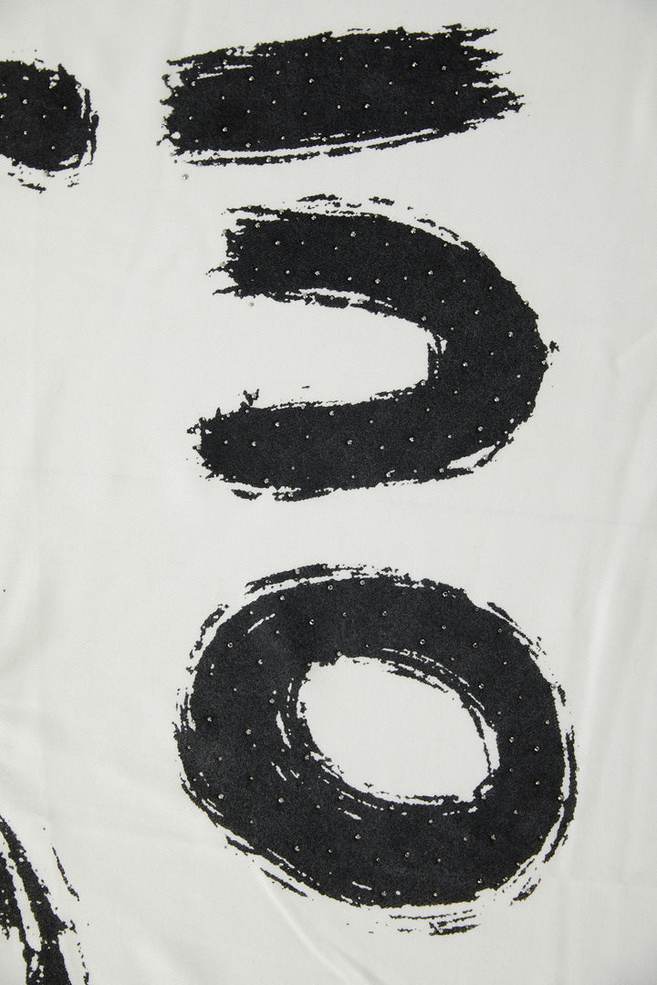 Foulard à imprimé coeurs scintillants