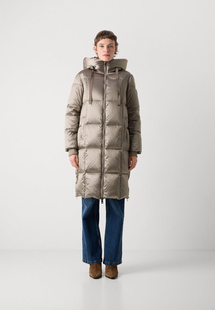 Manteau long en duvet avec fini métallique Nova - HIVER