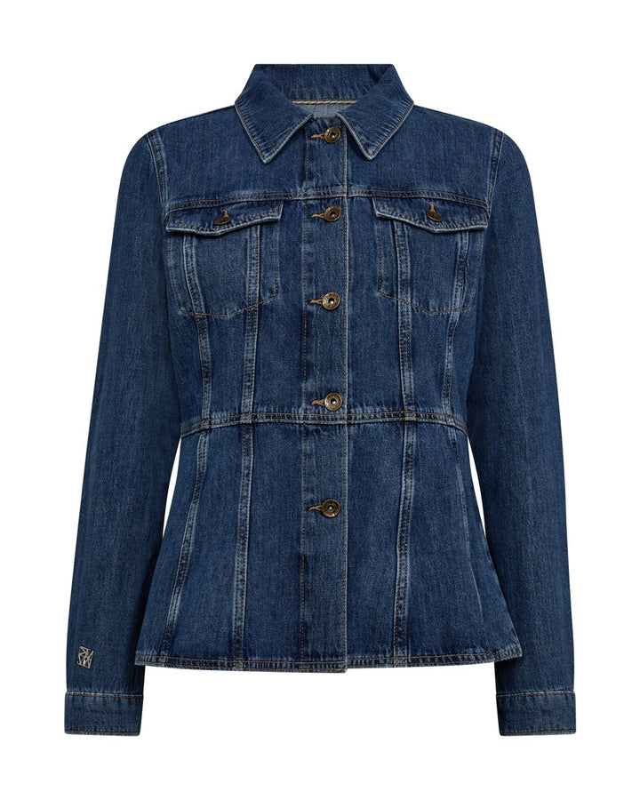 Chemisier en denim avec surpiqûres Cintura Odak