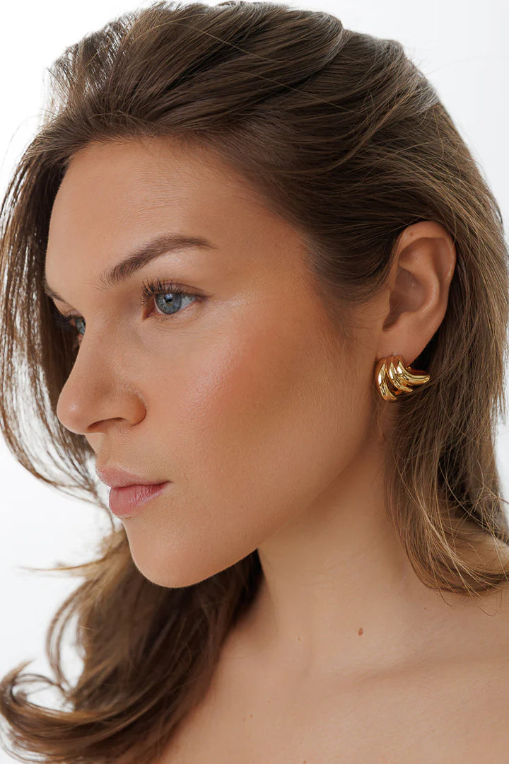 Boucles d'oreilles à trois anneaux