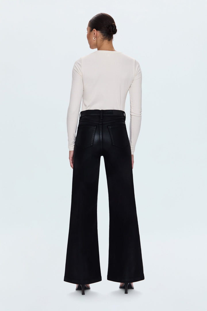 Jeans ultra ample en faux cuir Lana