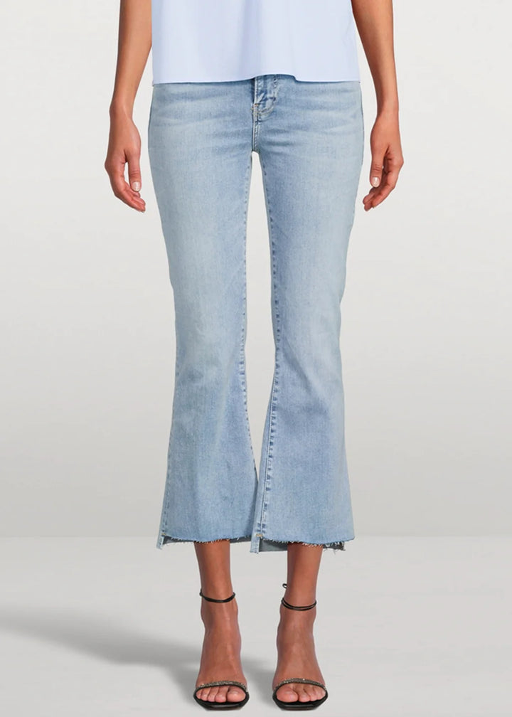 Jeans taille haute mini crop Step Fray - Colorado