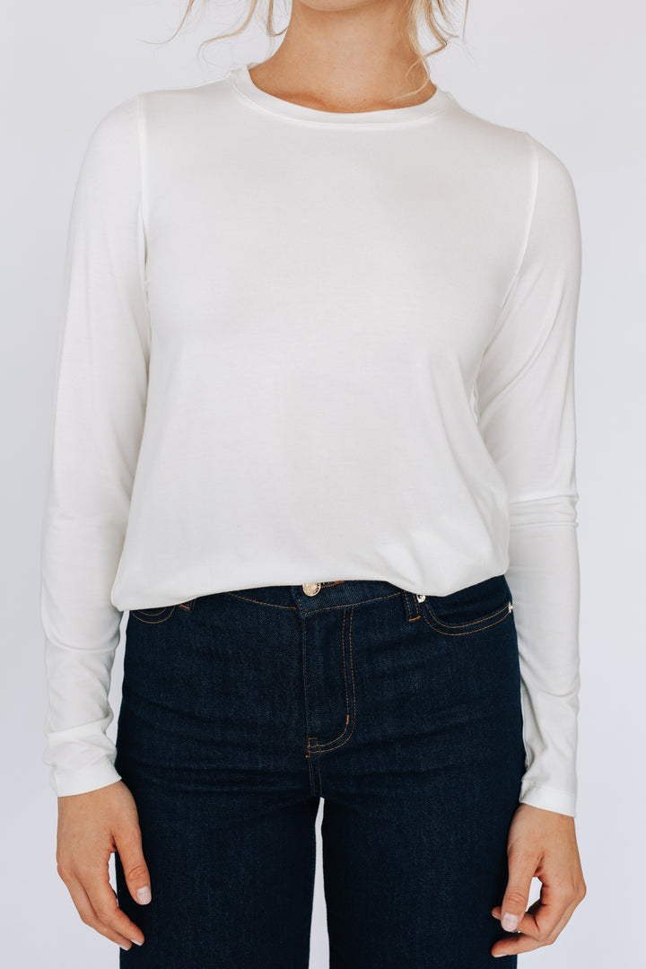 T-shirt doux confort à manches longues - Julia