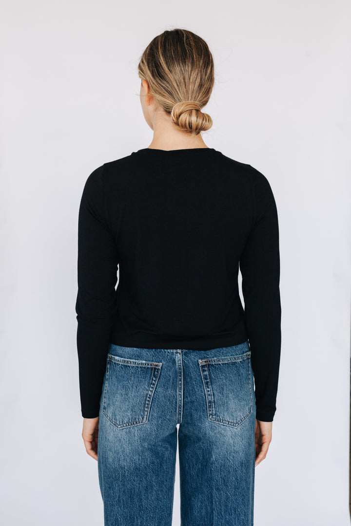 T-shirt doux confort à manches longues - Julia