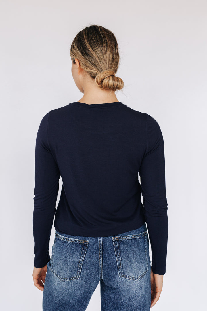 T-shirt doux confort à manches longues - Julia