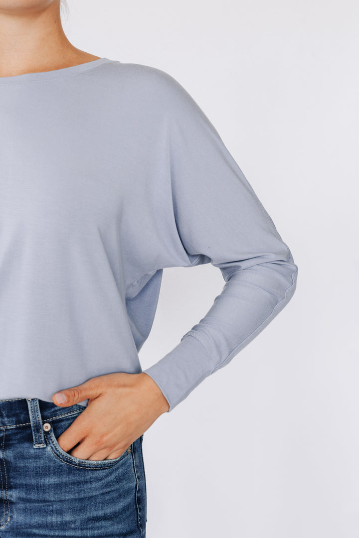 T-shirt doux confort à manches longues dolman - Margot