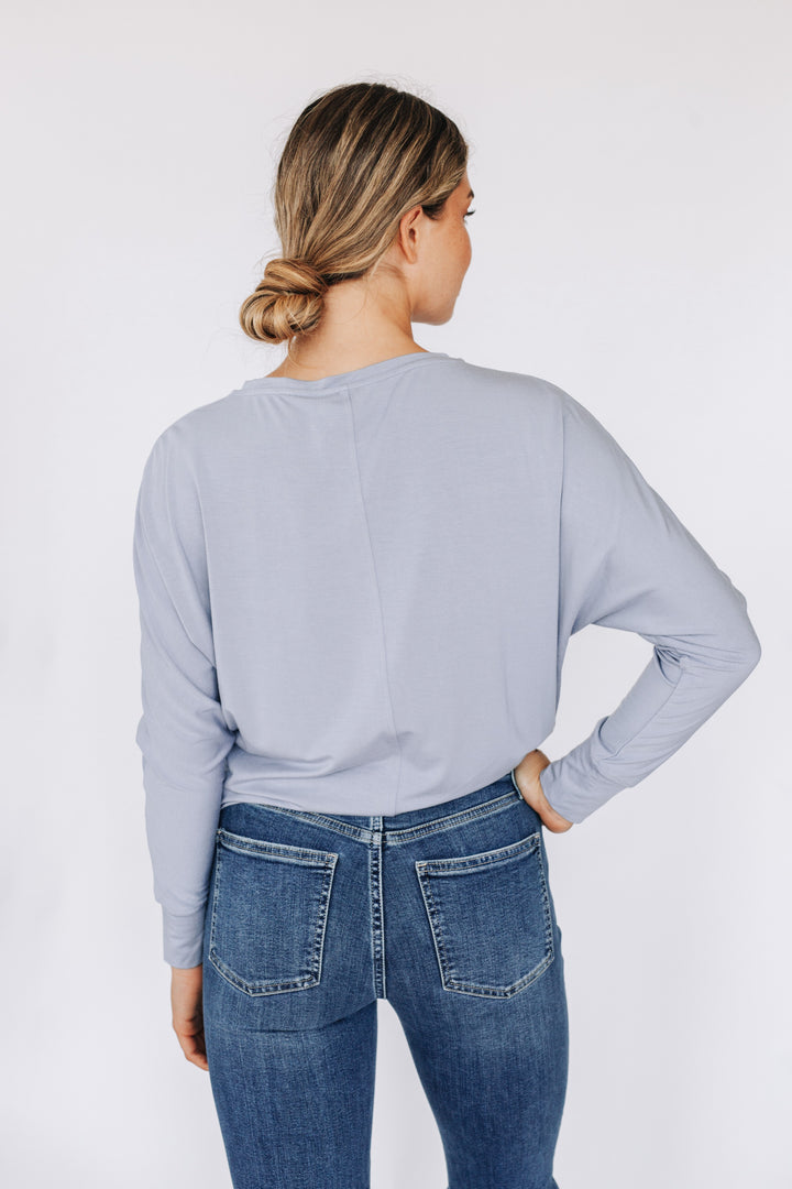 T-shirt doux confort à manches longues dolman - Margot