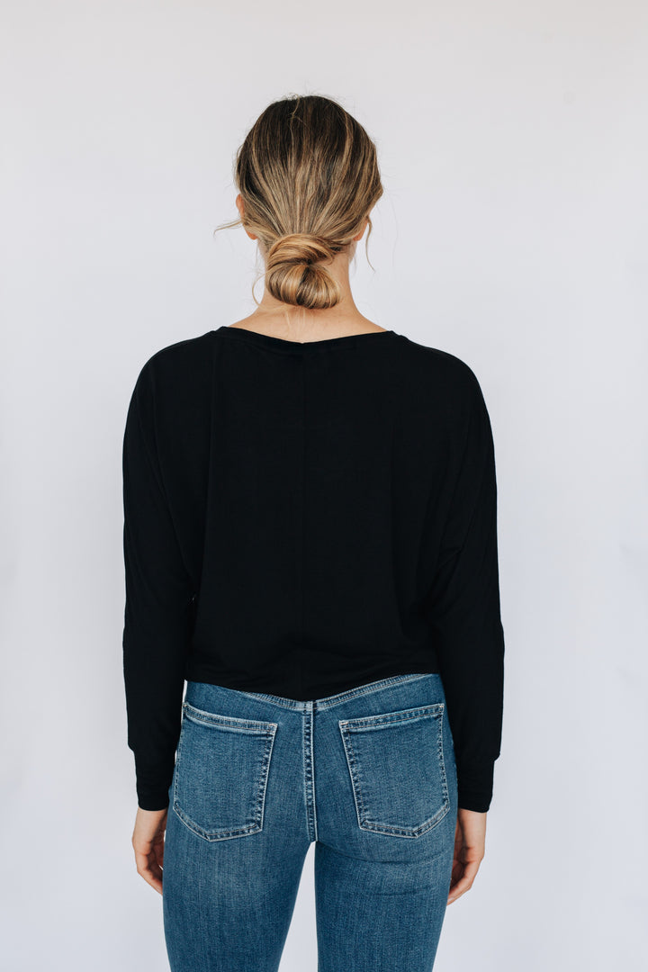 T-shirt doux confort à manches longues dolman - Margot